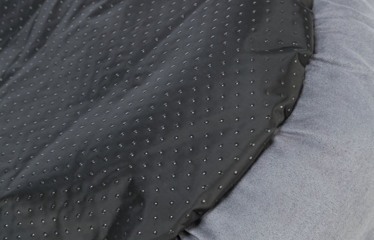 TRIXIE HARVEY plyšová jeskyně s hebkým vlasem,  ø 70 cm šedá/bílo-černá