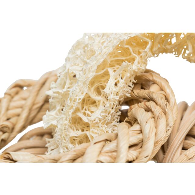 Propojené kroužky pro hlodavce, lufa, ratan, kukuřičný list, ø 13 cm