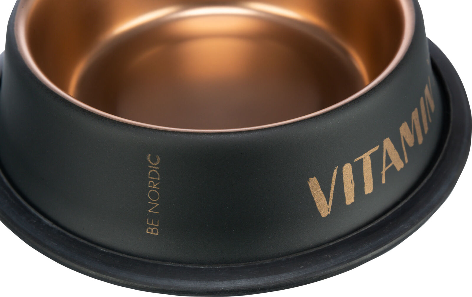 TRIXIE BE NORDIC miska, nerez/guma, černá/bronzová 0,45 l/ ø 19 cm