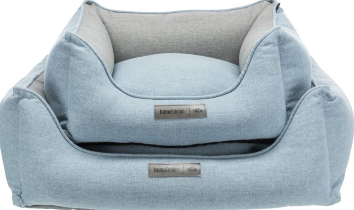 TRIXIE Obdélníkový pelech LONA, světlemodrá/šedá 60 x 50 cm