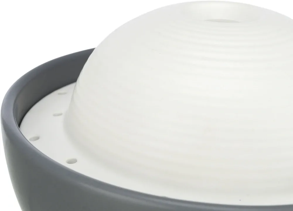 TRIXIE Vital Dome keramická fontánka na pití, 1,5 l/20 x 10 x 20 cm, šedá/bílá (RP 2,90 Kč)