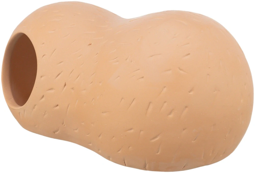 TRIXIE Keramický domek "burák" pro myš, křečka, 2 otvory, 21 x 10 x 11 cm, terakota