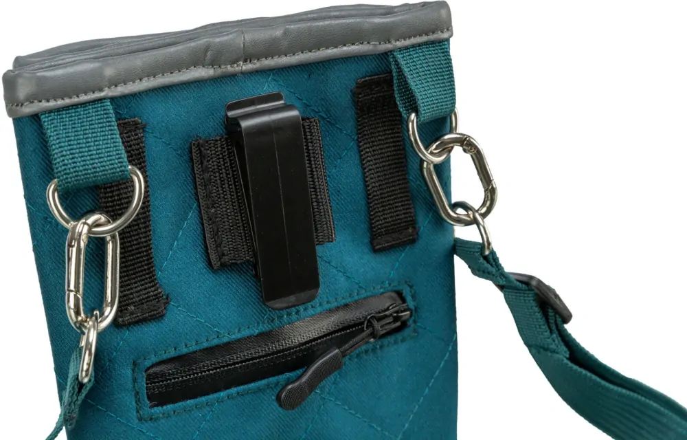 TRIXIE TWIN, taštička na pamlsky, 15 x 18 x 2,5 cm, bavlna/polyester, petrolejová