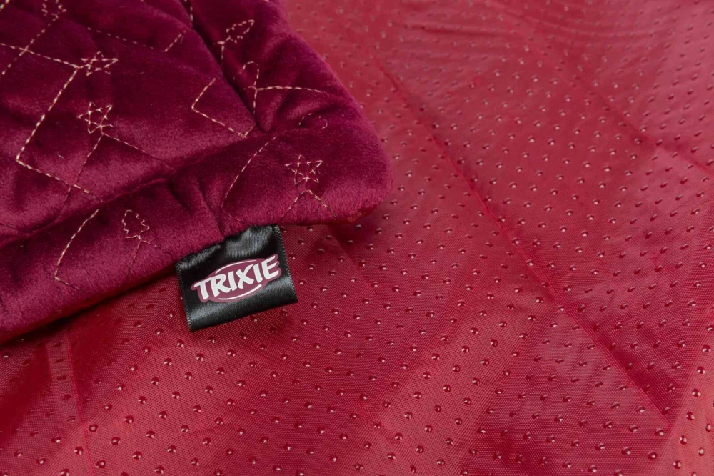 TRIXIE Vánoční podložka k ležení NATALYA, 90 x 60 cm, bordó