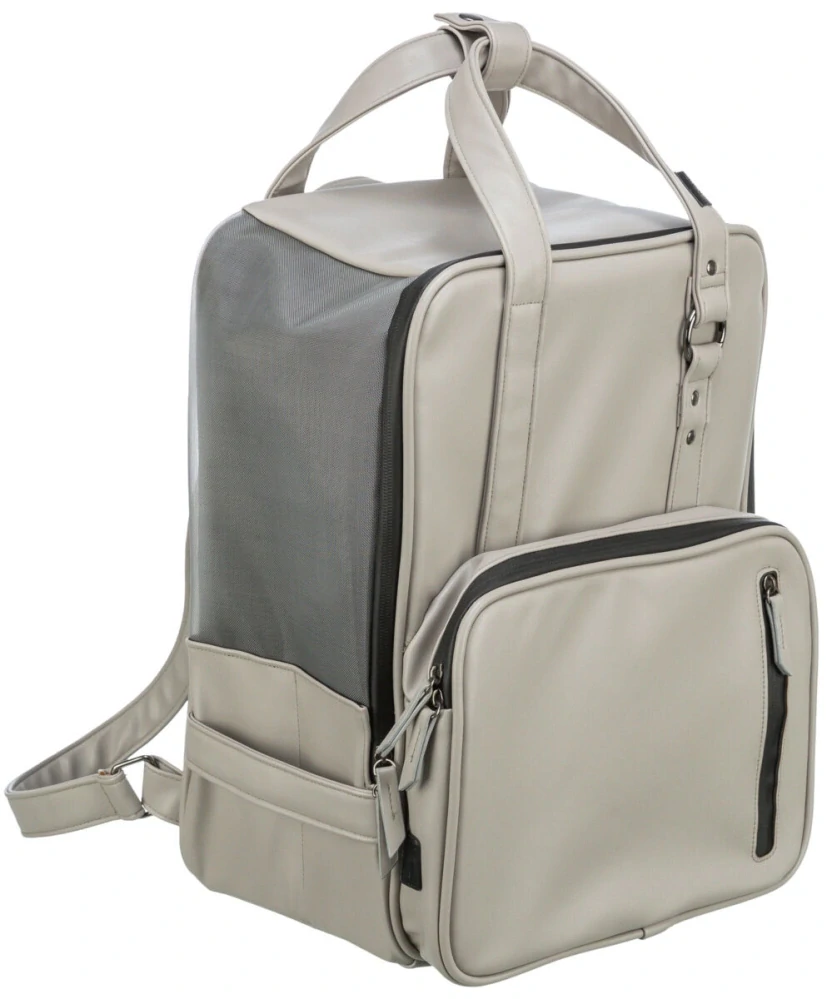 TRIXIE CityStyle batoh, 30 x 20 x 40 cm, do 8 kg,  světlešedá