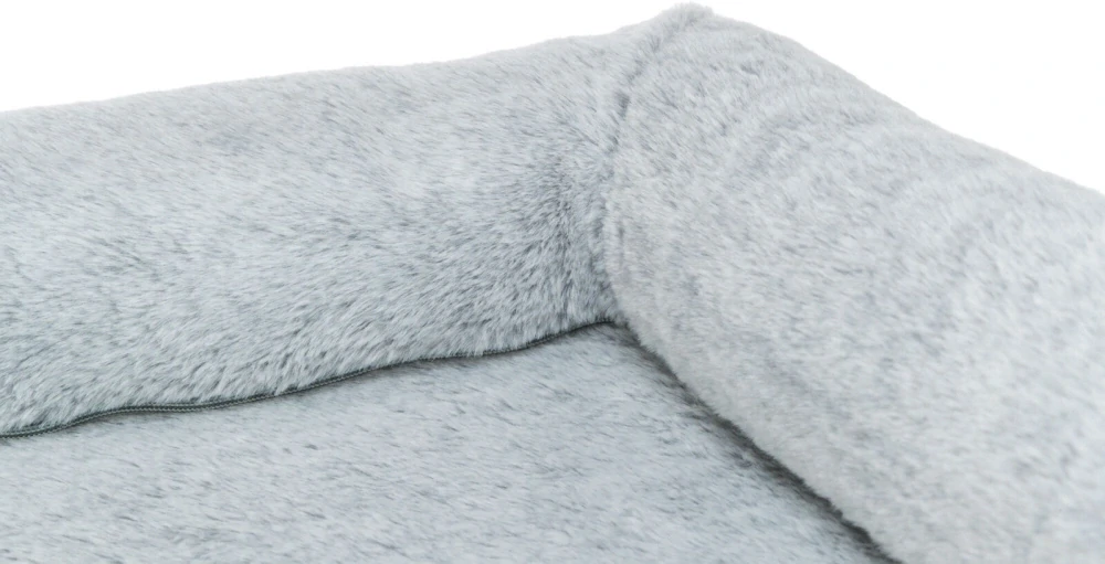 TRIXIE Vital Bed LINO, ortopedický obdélníkový pelech, šedá/světlešedá 90 x 65 cm