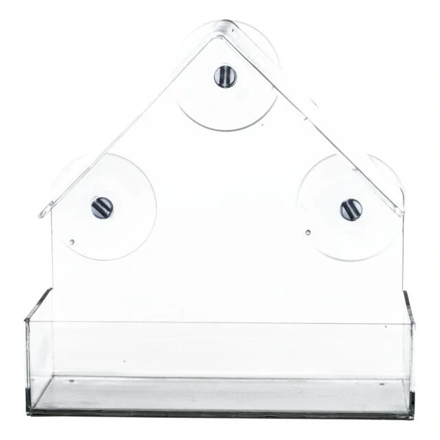 TRIXIE Krmítko pro ptáky na okenní tabuli, 225 ml/15 × 15 × 6 cm, plast