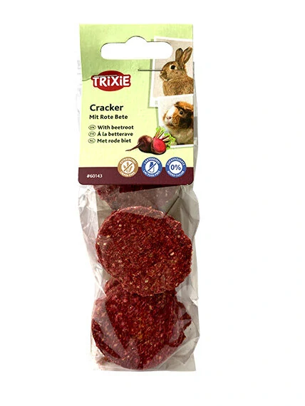 TRIXIE Cracker, sušenky pro hlodavce s červenou řepou, ⌀ 4 cm / 150 g