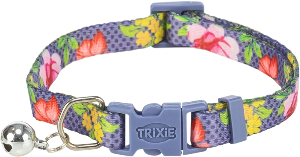 TRIXIE Obojek pro kočky, s květinami, 20–34 cm/10 mm, různé barvy