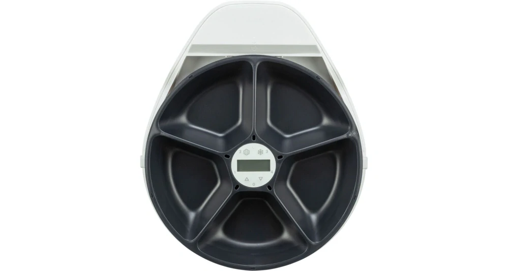 TRIXIE Automatické krmítko TX4+1 (F10) s chlazením, 5 × 0,29 l / 35,5 × 10 × 30,8 cm, bílá/černá