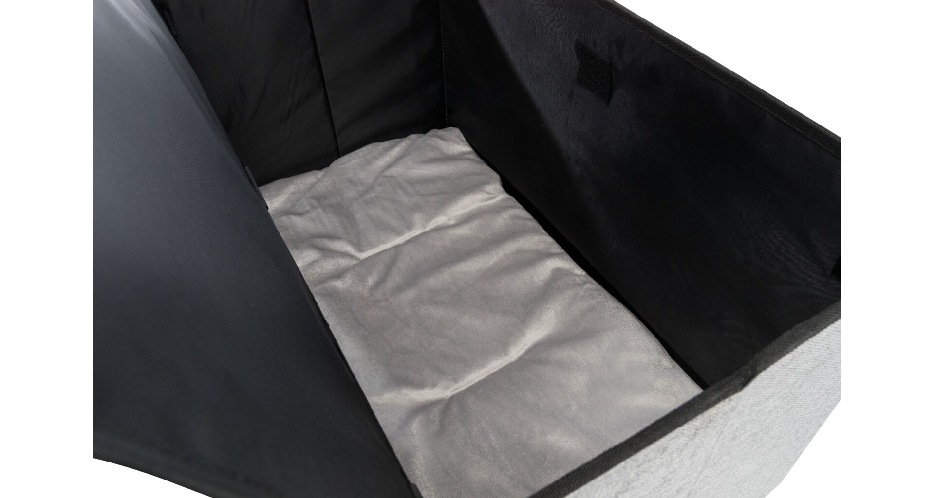 TRIXIE Domek/boudička KIMMY, tkaná látka, odnímatelné víko, 72x40x40cm, šedá