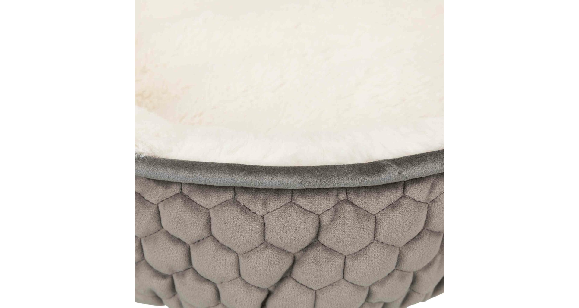 TRIXIE Plyšová jeskyně Livia 45 x 33 cm tmavošedá/krémová