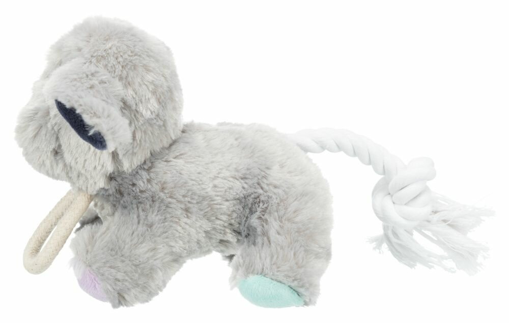 TRIXIE JUNIOR Dog, plyšový pes pro štěně, se zvukem a lanem, 24cm