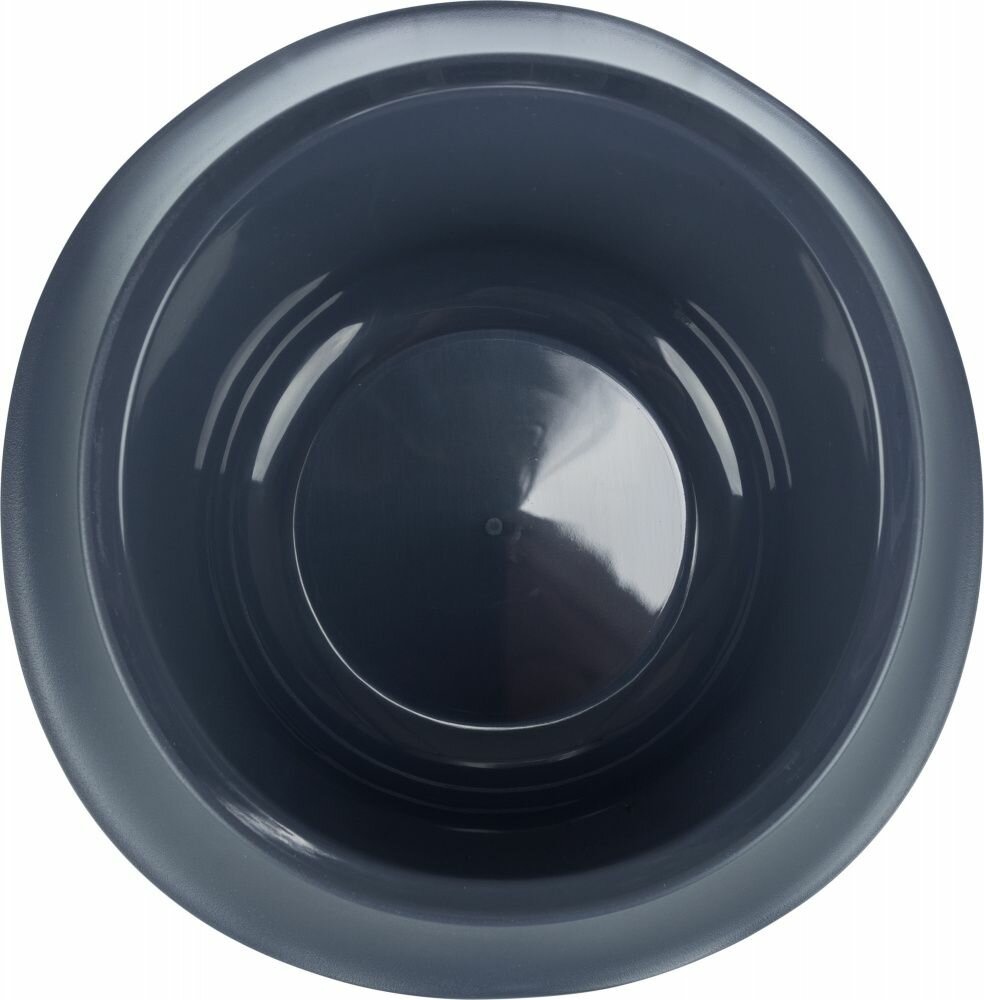 TRIXIE Plastová miska proti vyhazování potravy, gumový kroužek,  0.35 l/ø 18 cm, modrá - DOPRODEJ