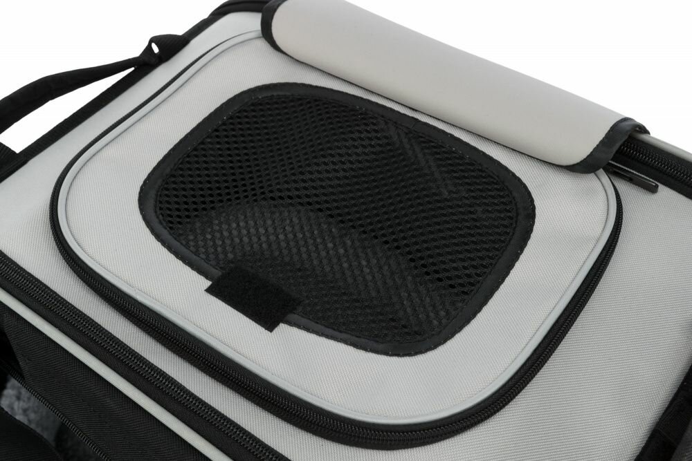 TRIXIE VALERY transportní taška / bouda, 29 x 31 x 49 cm, černá/šedá (max. 9 kg)