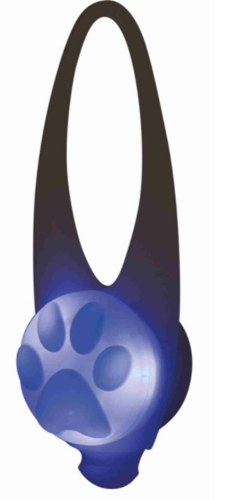 TRIXIE Flasher blikačka pro psy 2,4 cm / 8 cm bílá/barevná tlapka (RP 2,10 Kč)