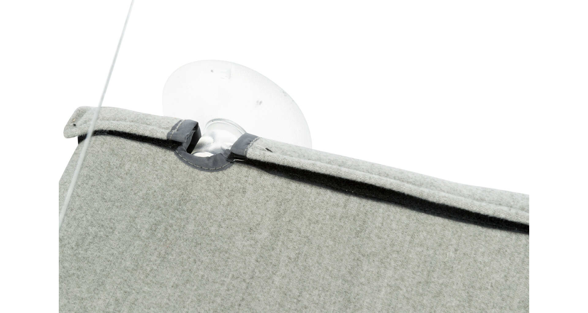 TRIXIE Odpočívadlo k připevnění na okno, velur, 50 x 30 cm, šedá