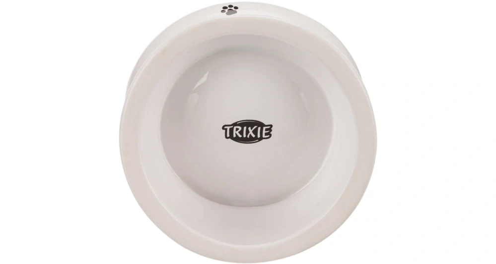 TRIXIE Zvýšená ergonomická keramická miska, 0.15 l/ø 13 cm, bílá