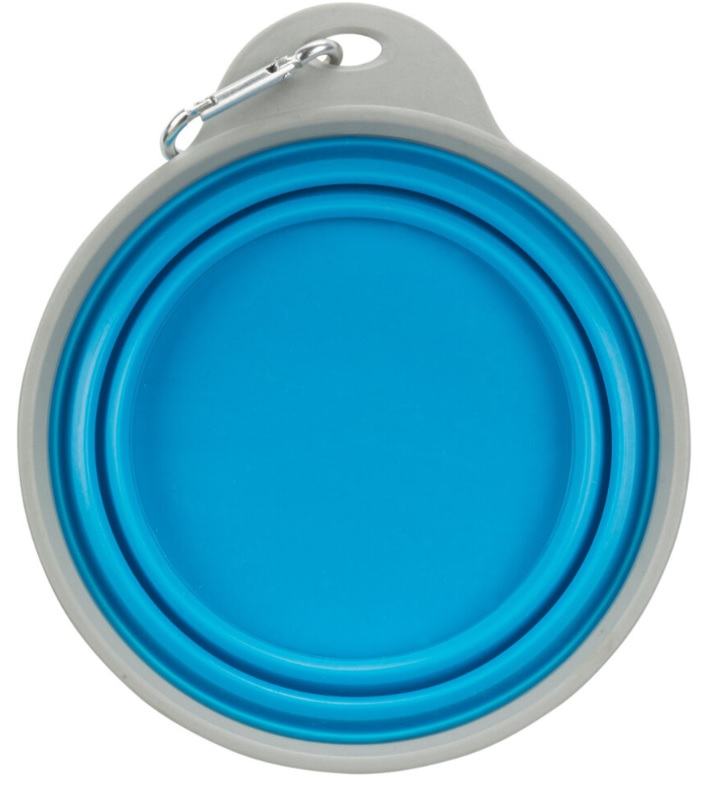 TRIXIE Cestovní silikonová miska s pevným okrajem 0,5 l/14 cm