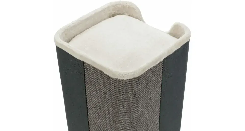 TRIXIE Cat Tower JORGE s odpočívadlem,šedá s béžovou kožešinou 78cm