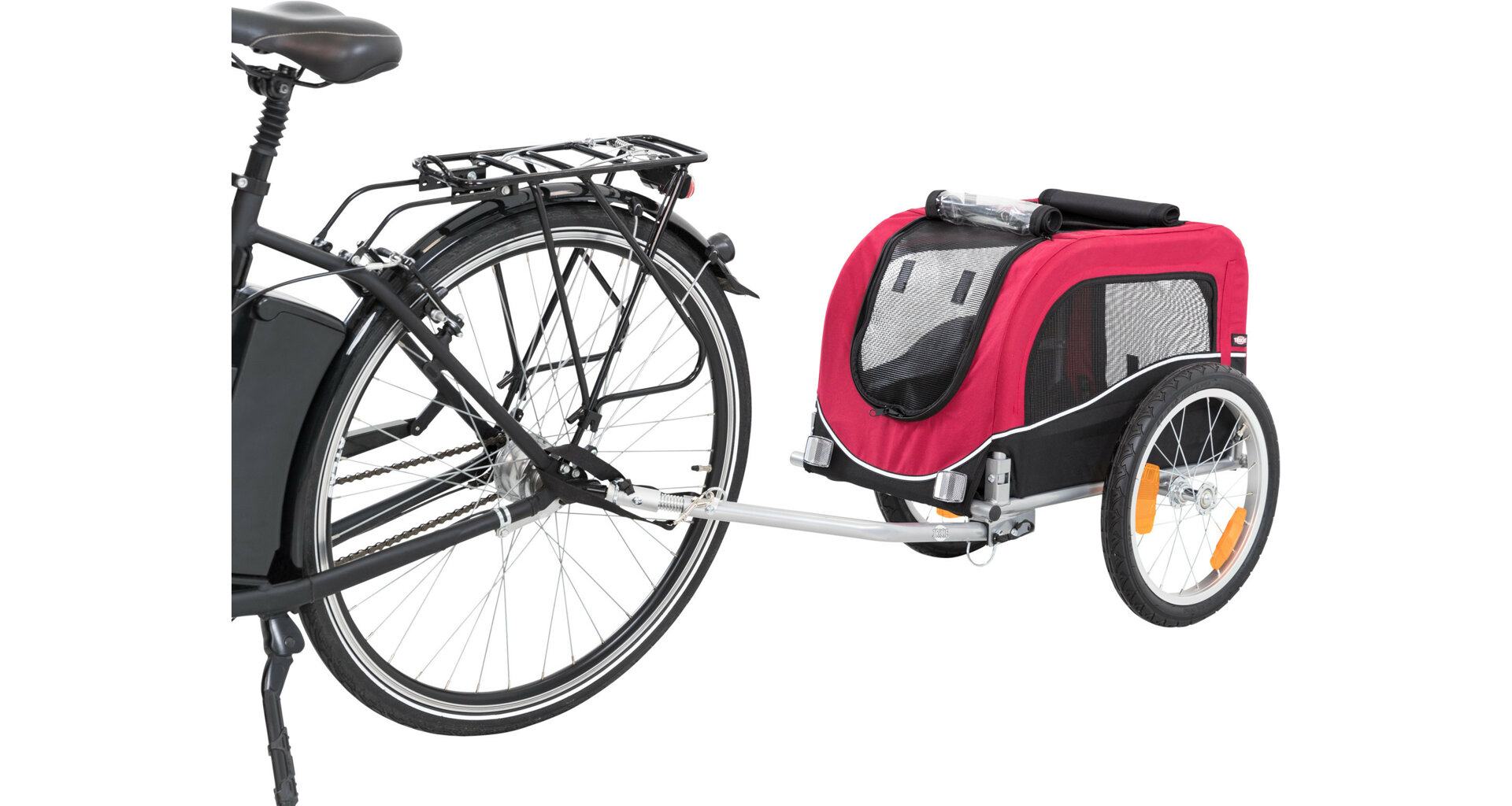 TRIXIE Vozík pro psa za jízdní kolo S 53 x 60 x 60/117 cm, nosnost max. 15 kg