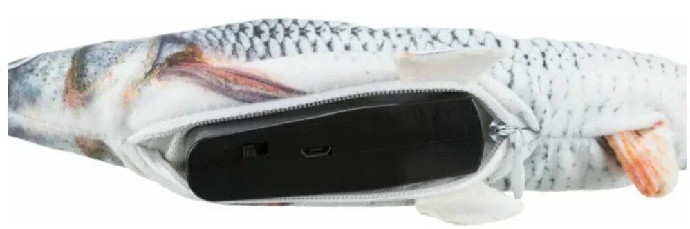 TRIXIE Ryba jako živá, mrskající se, s catnipem, látka, 30cm (RP 2,90 Kč)