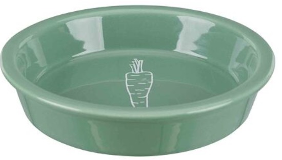 TRIXIE Keramická miska s motivem mrkve pro králíky 200 ml/14 cm