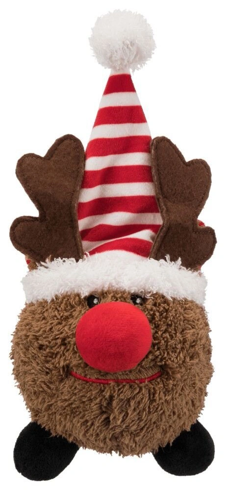 TRIXIE Vánoční plyšový míček Santa Claus/Sob/Sněhulák 18–29 cm
