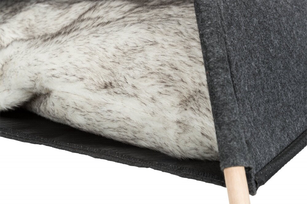 TRIXIE Jeskyňka TIPI, 55 x 65 x 55 cm, plsť, antracit