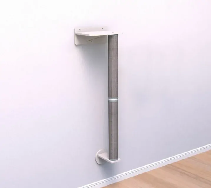 TRIXIE Lezecký set na stěnu 1, 2 x sisal sloupek, 35 x 150 x 25 cm, bílá/šedá