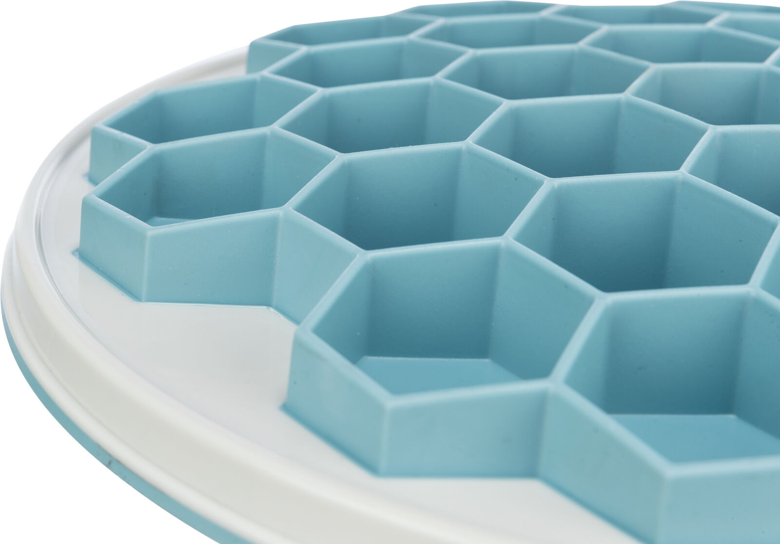 HIVE, talíř k pomalému krmení, ø 30 cm, plast/TRP/TPE, šedá/modrá
