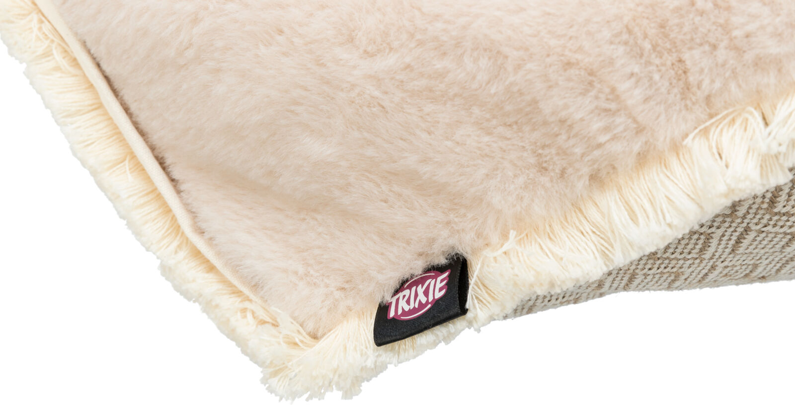 TRIXIE Extravysoký polštář BOHO čtvercový, béžová 50 x 50 cm