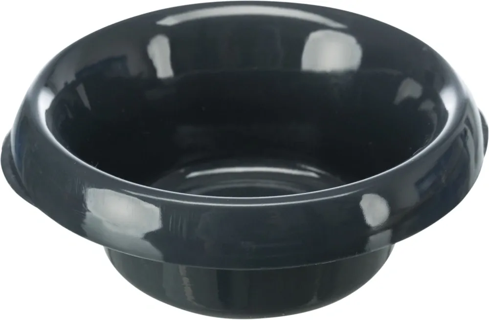 TRIXIE Plastový bar se 2 miskami (0,25 l/ 9cm a 0,3 l/11cm), 46x11x30 cm, šedá/různé