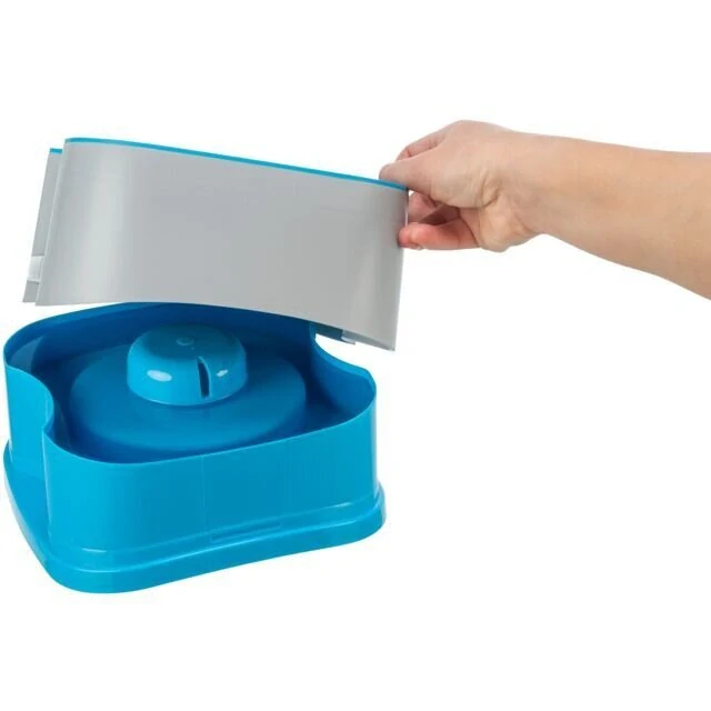 TRIXIE Cestovní miska STRONG, 21 x 11 x 21 cm, tmavošedá/petrolejová