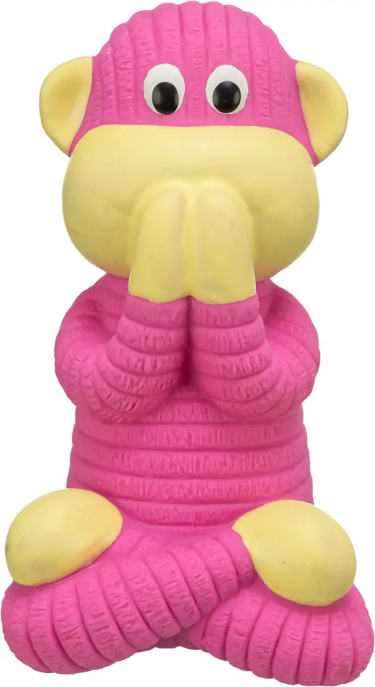 TRIXIE Moudrá opice, hračka se zvukem, 12 cm, plněný latex, 3 varianty
