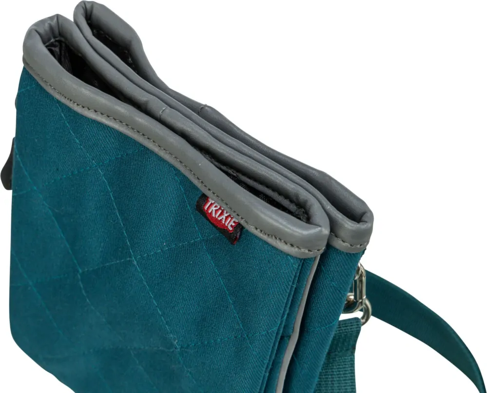 TRIXIE TWIN, taštička na pamlsky, 15 x 18 x 2,5 cm, bavlna/polyester, petrolejová