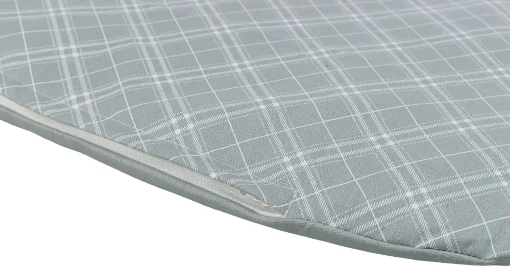 TRIXIE Oválný polštář JESSIE, bavlna/polyester, šedá/bílá 110 x 80 cm