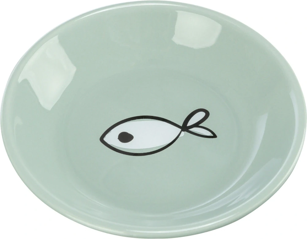 TRIXIE Keramická miska pro kočky, mělká 0,2 l/14 cm, různé motivy a barvy