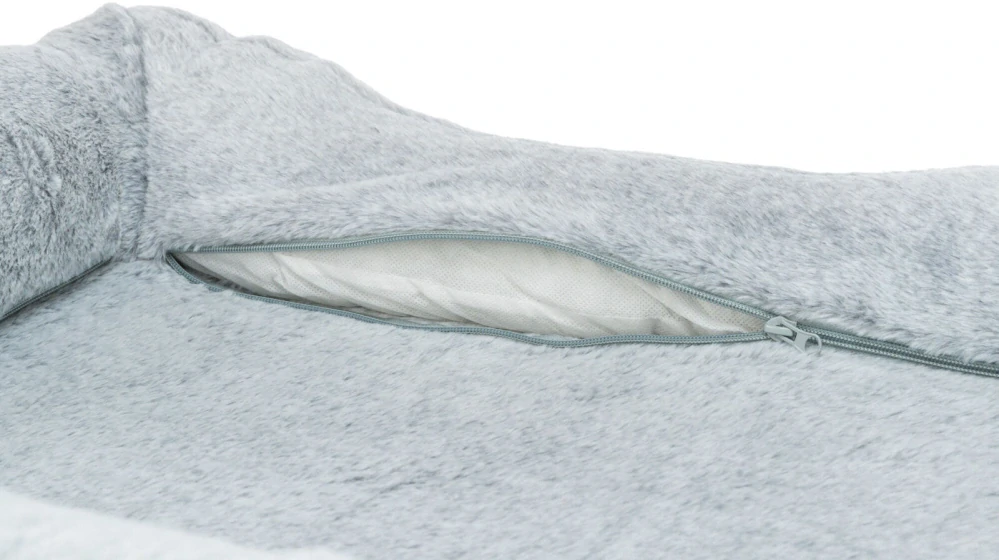 TRIXIE Vital Bed LINO, ortopedický obdélníkový pelech, šedá/světlešedá 110 x 75 cm