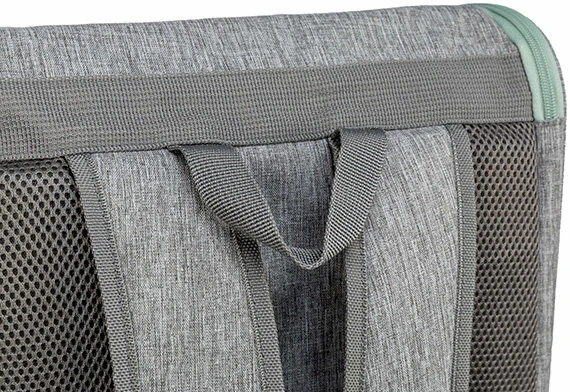 TRIXIE Transportní batoh CHLOE, 39 x 43 x 27 cm, do 8 kg, světlešedá