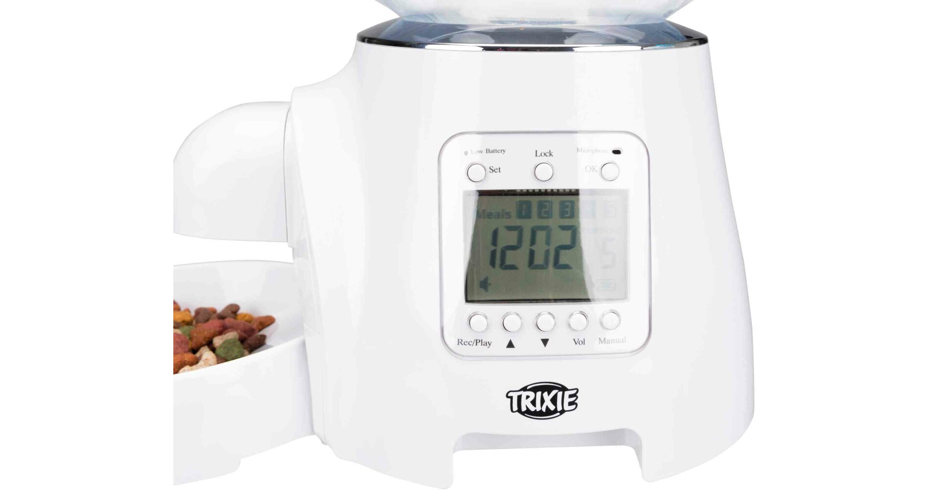 TRIXIE Automatické krmítko TX7, zásobník na 5 l, 5 dávek 40x26x34cm (RP 2,90 Kč)