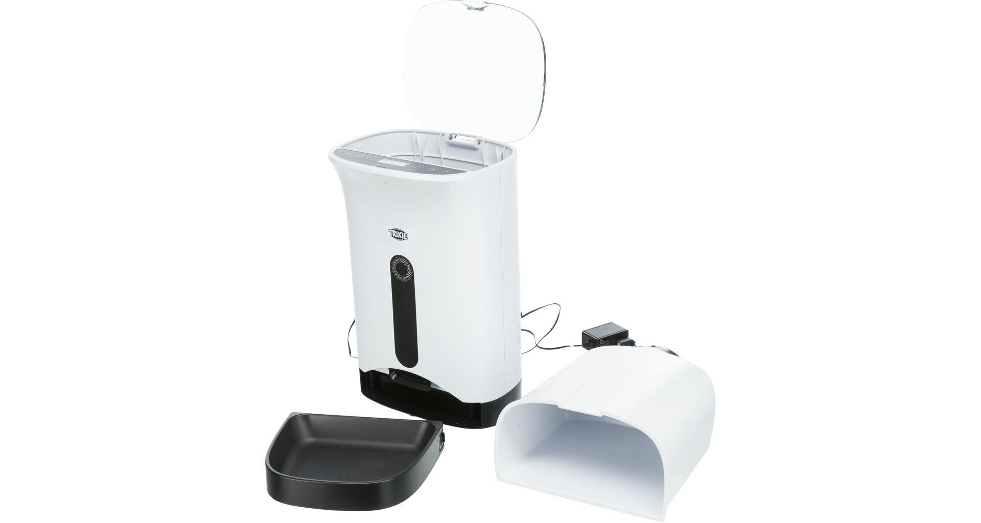 TRIXIE Automatický zásobník na krmivo TX8 4,3l/24x38x19 cm bílo/černý (RP 2,90 Kč) - DOPRODEJ