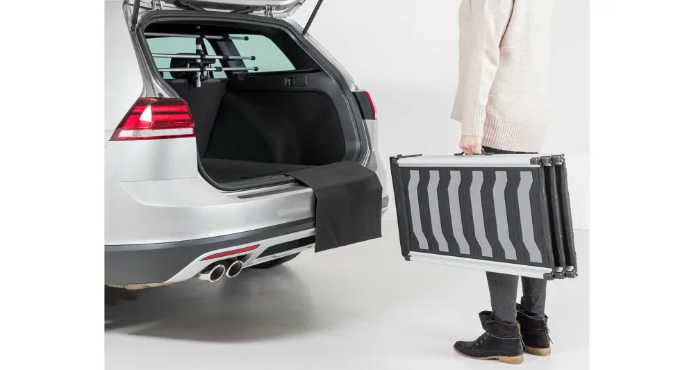 TRIXIE Rampa, 3-dílná, skládací, 40x78-175cm, 6,8kg, černá/šedá