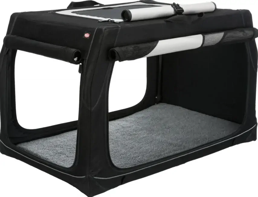 TRIXIE Transportní nylonový box Vario S 61x43x46 cm černo-šedý