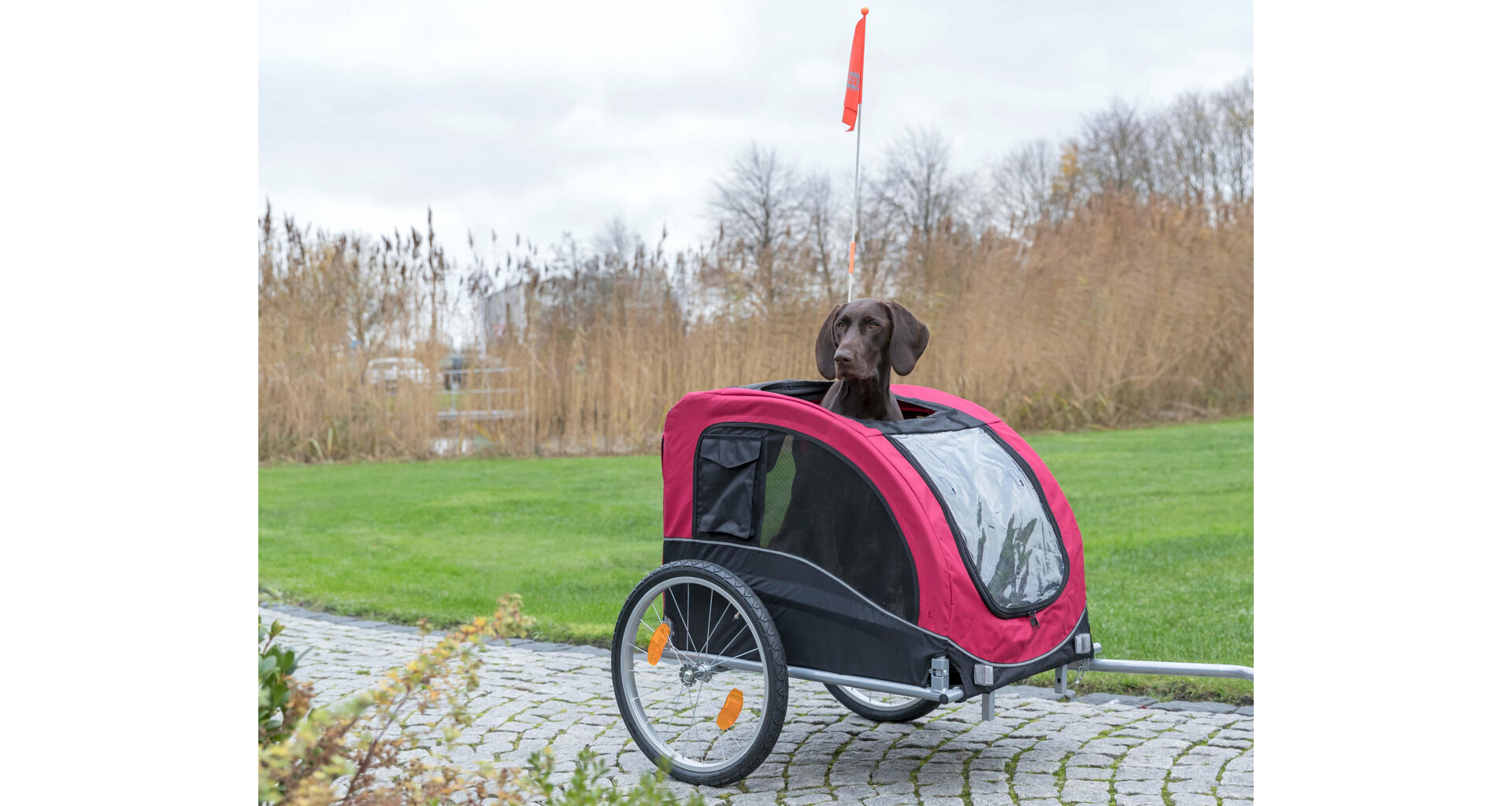 TRIXIE Vozík pro psa za jízdní kolo L 75 x 86 x 80/145 cm, nosnost max. 30 kg