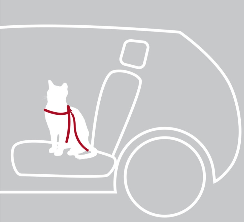 TRIXIE Postroj do auta pro kočku 20-50cm