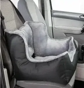 TRIXIE Autosedačka/cestovní pelech pro psy, 50 x 40 x 50 cm, černá/šedá