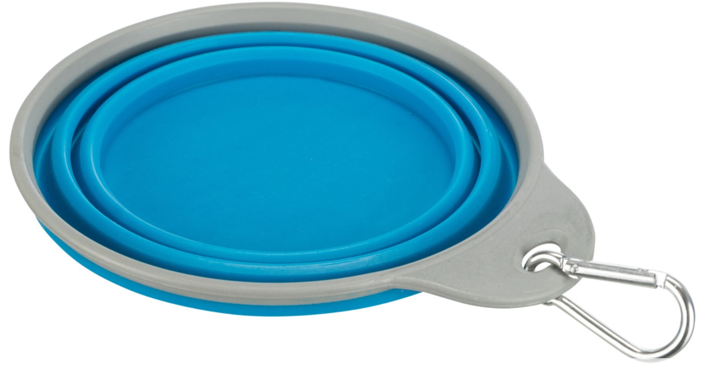 TRIXIE Cestovní silikonová miska s pevným okrajem 0,5 l/14 cm