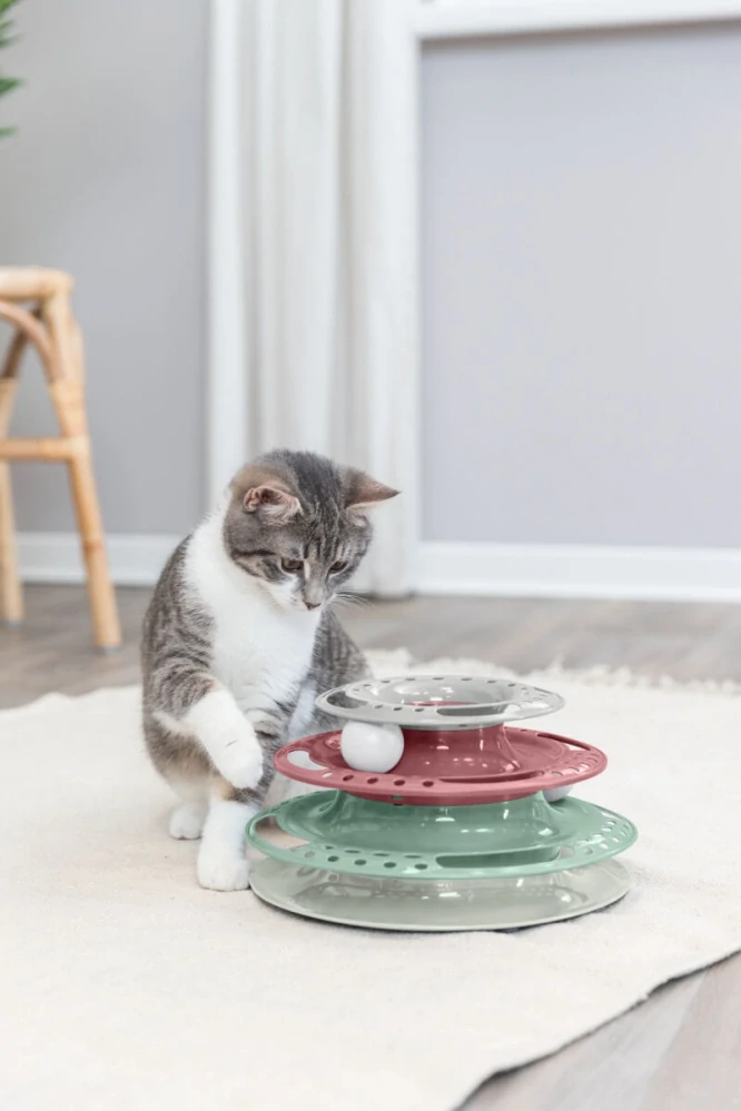 TRIXIE Kruhová věž/bubínek s míčky 25 cm x 13 cm