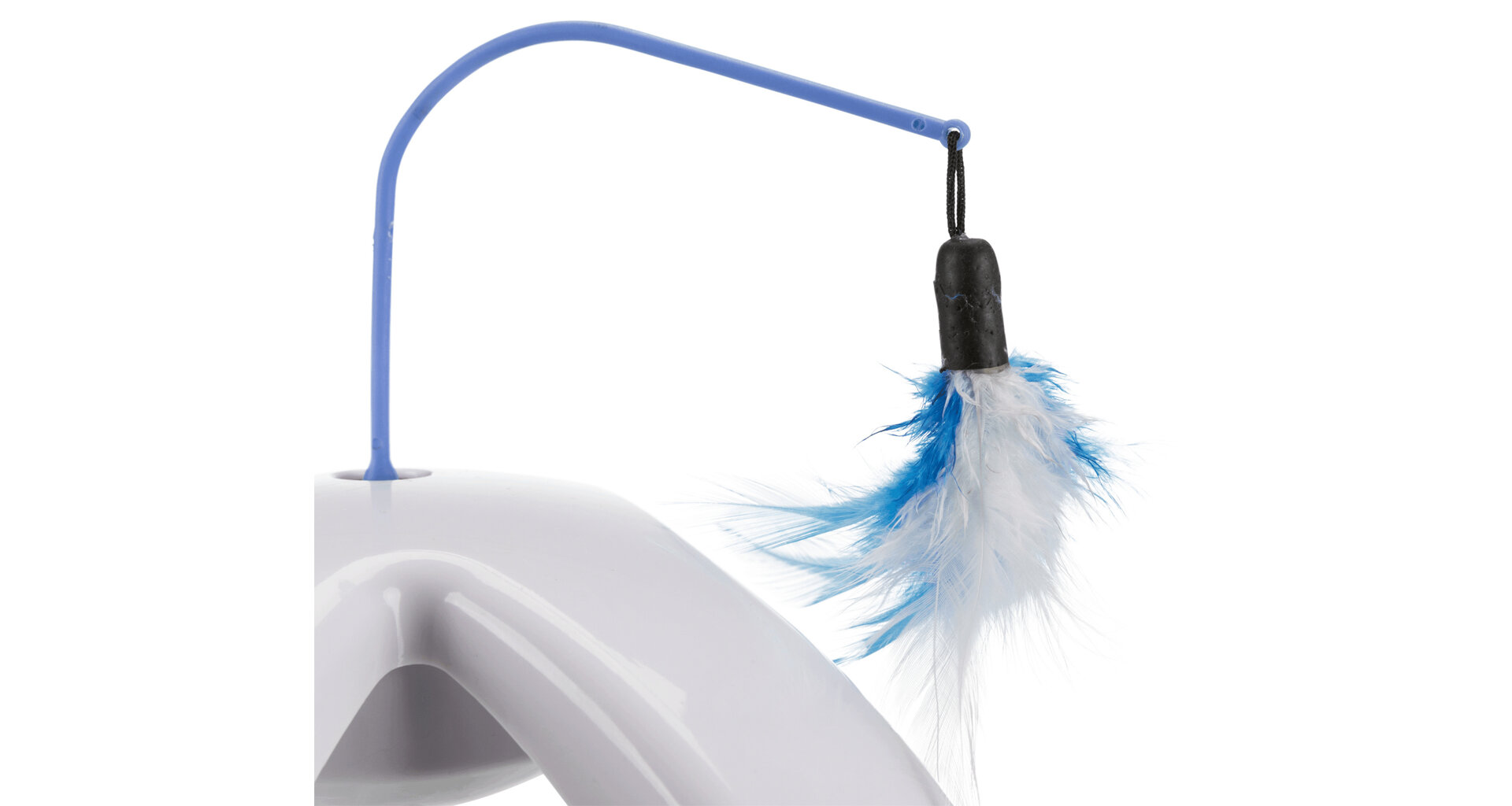 TRIXIE Feather Twister - plastová hračka s pohyblivými peříčky, 23x15x18cm - DOPRODEJ (RP 0,90 Kč)